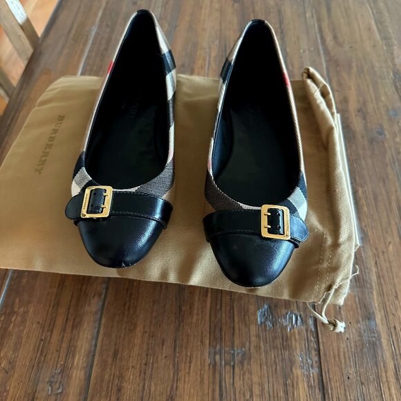 BURBERRY Housecheck Avon HC Ballerina, classic flats, Size 38 - Picture 1 of 8